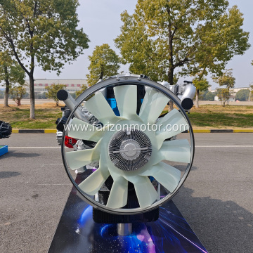 Air intake supercharging and intercooling engine